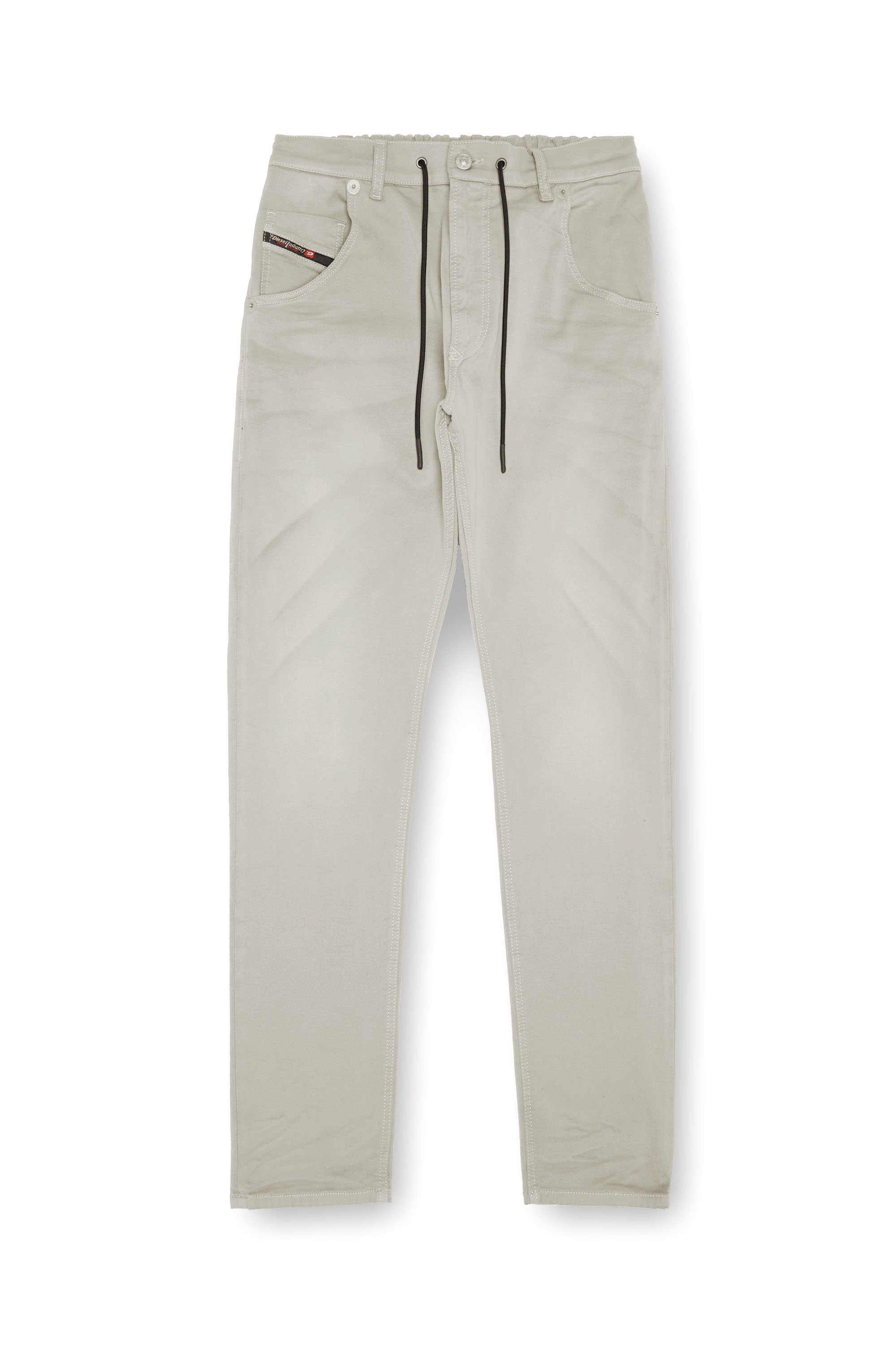 Diesel - Man's Regular 2030 D-Krooley Joggjeans® 0670M, Light Grey - 3