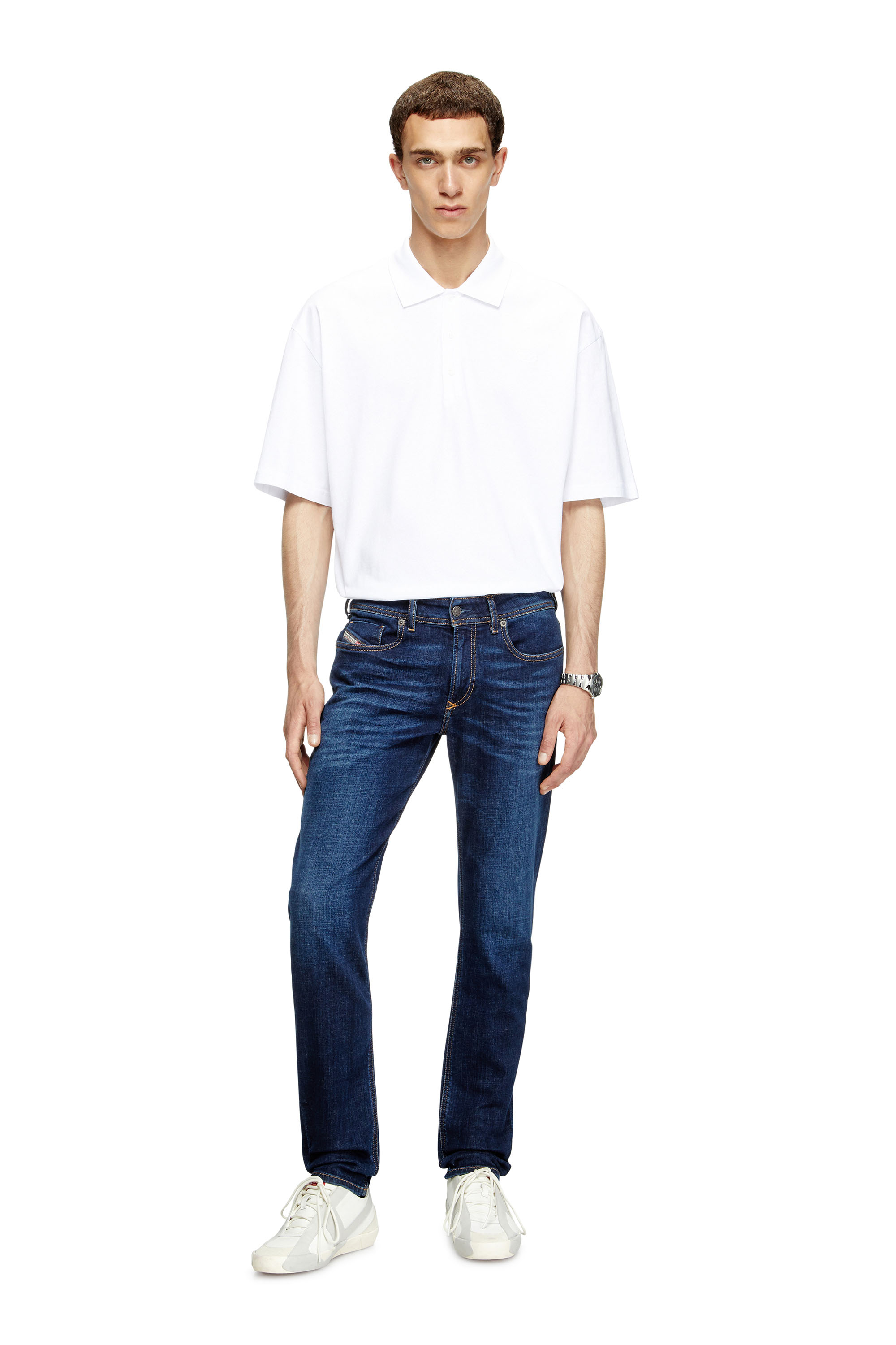 Diesel - Skinny Jeans 1979 Sleenker 09J17 Hombre, Azul Oscuro - 2