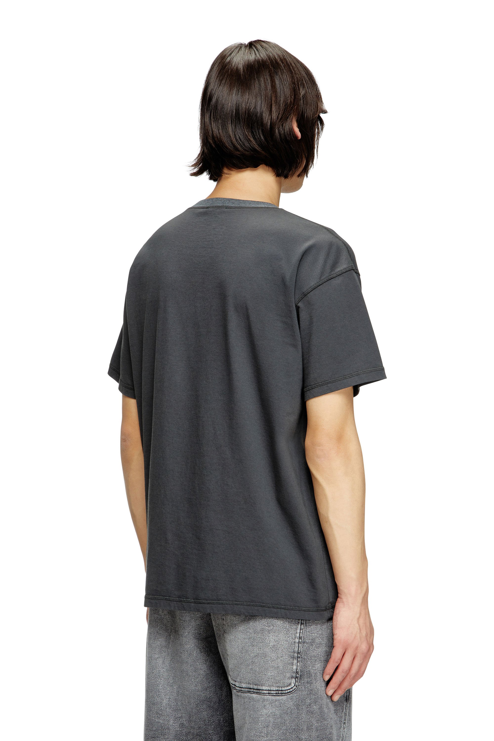 Diesel - T-NORM-HOSHI, Camiseta con estampado de collar con colgante Unisex in Gris - 3